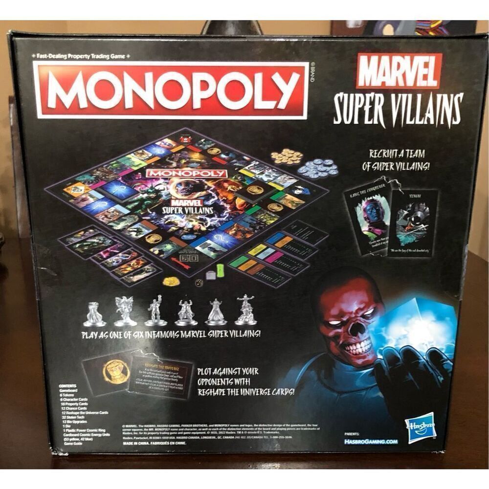 HASBRO - NWT Monopoly Marvel Super Villains Edition. Sealed Box - Picture 14 of 14